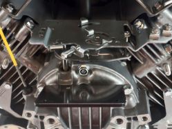 Kawasaki FH721D-S01S 721cc 1-1/8" x 3-15/16" 25hp Electric Start Standard Engine with Muffler  - KAW FH721D-LS01S