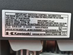 Kawasaki FH721D-S01S 721cc 1-1/8" x 3-15/16" 25hp Electric Start Standard Engine with Muffler  - KAW FH721D-LS01S