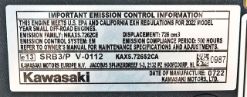 Kawasaki FS691V-S08S 691cc 1" x 3-5/32" 23hp Engine without Muffler - KAW FS691V-JS08S