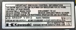 Kawasaki FS730V-S00S 730cc 1-1/8" x 4-9/32" 24hp Electronic Start Engine without Muffler  - KAW FS730V-LS00S