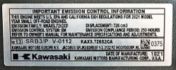 Kawasaki FT730V-S00S 730cc 1" x 3-5/32" 24hp Engine without Muffler  - KAW FT730V-AS00S