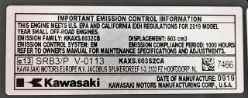 Kawasaki FX541V-S01S 541cc 1" x 3-5/32" 16.5hp Engine w/ Snorkel Air Filter - KAW FX541V-FS01S