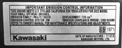 Kawasaki FX730V-S26S 730cc 1-1/8" x 4-9/32" 25.5hp Replacement Engine w/ Canister Air Filter - KAW FX730V-FS26S