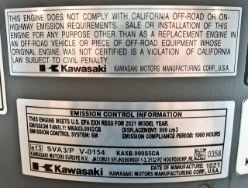 Kawasaki FXT00V-S00S 999cc 1-1/8" x 3-15/16" 35hp Engine w/ Canister Air Filter - KAW FXT00V-JS00S