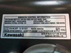 Kawasaki FXT00V-W00S 999cc 1-1/8" x 3-15/16" 35hp Engine w/ Canister Air Filter - KAW FXT00V-AW00S