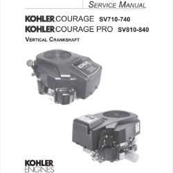 Kohler 32 690 01 SV710-740/SV810-840 Courage Service Manual 