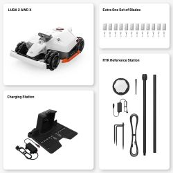 Mammotion LUBA 2 AWD 5000HX Robot Lawn Mower w/ 1.25 Acre Mowing Capacity, 2.2- 4" Adjustable Cutting Height , & 80% Slope  - MAM 5000HX