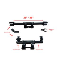 MEGA Attachments 104002 Adjustable Receiver Mount (26"-36") 