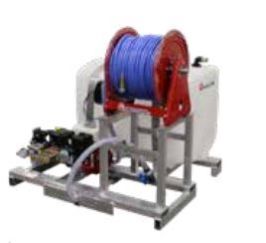 Maruyama MSD51-100E 100-Gallon Skid Sprayer w/ Honda GX200 Engine & Electric Hose Reel 