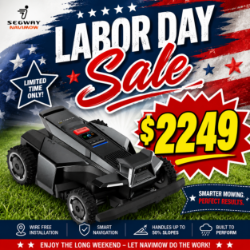 Navimow X430 X4-Series Robotic Lawn Mower Cuts up to 1 Acre 
