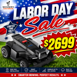 Navimow X450 X4-Series Robotic Lawn Mower Cuts up to 1.5 Acre 