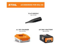 STIHL BGA 86 SET 459 CFM Battery-Powered Handheld Leaf Blower Kit w/ AP 300 S Battery and AL 301 Charger - STI BGA 86 SET