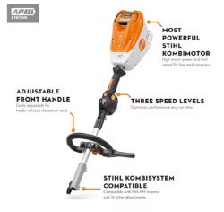 STIHL KMA 200 R Battery Powered Kombi Power Head Unit 