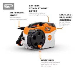 STIHL REA 100 P Plus Battery Powered Pressure Washer w/ AP 300 S Battery & AL 301 Charger 