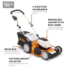 STIHL RMA 510 K P Self Propelled Mower w/ (2) AP 300 S Batteries & AL 301 Charger 