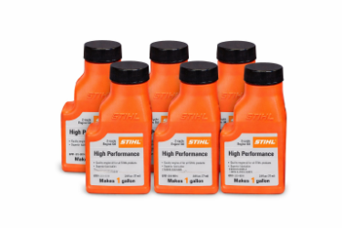 STIHL 0781 319 8008 X6 Pack of 6 Bottles of 2.6 oz. High Performance Two-Cycle Engine Oil - 1 Gallon Mix 