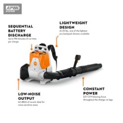 STIHL BRA 200 SET 36V Battery Backpack Blower w/ AP 300 S Battery & AL 301 Charger - STI BRA 200 SET