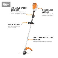 STIHL FSA 200 R Battery-Powered String Trimmer (Bare Tool) - STI FSA 200 R