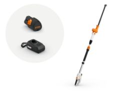 STIHL HLA 40 12V Extended Reach Hedge Trimmer Kit w/ AS 2 Battery & ALS 31 Charger - STI HLA 40