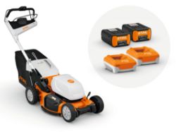STIHL RMA 756 V SET 21 in. Self-Propelled Battery Lawn Mower Kit w/ 2 AP 500 S Batteries & 2 AL 301 Chargers 