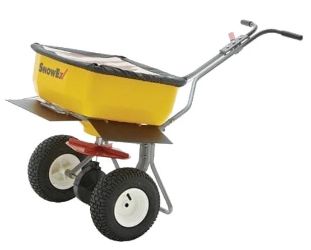 SnowEx SP-85SS 160lb Capacity Heavy-Duty Broadcast Spreader with Stainless Steel Frame 