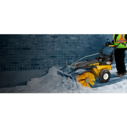 SnowEx SS-4000 40" Walk-Behind Snow Broom w/ Snow Blade - TRY SS-4000