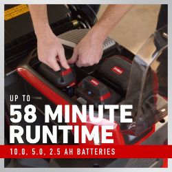 Toro 21493 30" eTimeMaster 60V Battery Personal Pace Mower w/ LEDs & (3) Batteries - TOR 21493