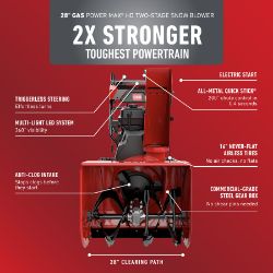 Toro 39961 28" Power Max HD 828 Two-Stage Gas Snow Blower - TOR 39961