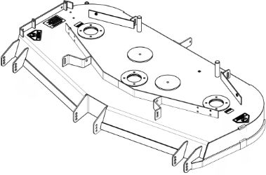 Worldlawn 632090 60" Diamondback Deck Assembly w/ Decals 