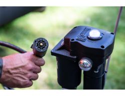 Buyers Products 0093500 3500# 12-Volt Electric Jack with 18" Travel & Manual Crank Over-ride - BUY 0093500