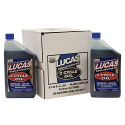 Stens 051-533 Case of 6 Quarts of Lucas Oil Semi-Synthetic 2-Cycle Oil 