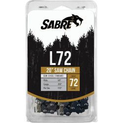 Stens 090-3726C 72 DL 3/8" Pitch .050" Gauge Semi-Chisel Standard Chain Loop Clamshell - STE 090-3726C