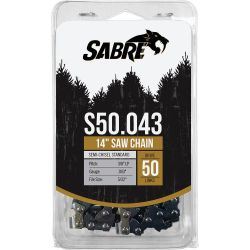 Stens 094-5506C 50 DL 3/8" LP Pitch .043" Gauge Semi-Chisel Standard Chain Loop Clamshell 