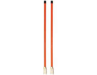 Buyers Products 1308110 3/4" x 36" Fluorescent Orange Marker Kit - Bolt-On Base 