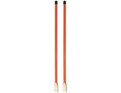 Buyers Products 1308107 3/4" x 28" Heavy-Duty Fluorescent Orange Marker Kit - Bolt-On Base - BUY 1308107