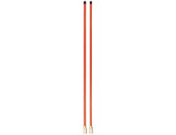 Buyers Products 1308115 3/4" x 48" Fluorescent Orange Marker Kit - Bolt-On Base - BUY 1308115
