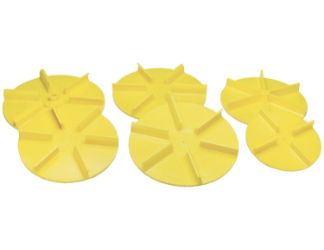 Buyers Products 1308900 18" Yellow Poly Spinner, CCW 