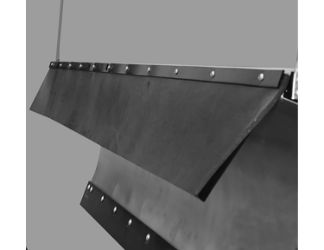 Buyers Products 1309096 96" x 3/8" Thick Belted Rubber Snow Deflector 