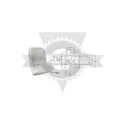 Rotary 13345 18" Grey High Back Seat 