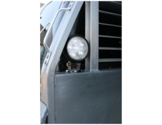 Buyers Products 1492112 5" 6 LED Clear Round Flood Light with Rubber Housing 