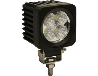 Buyers Products 1492129 2.6" 4 Clear LED Square Flood Light with Circular Lens 