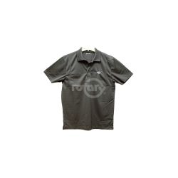 Rotary 14945L Black Polo Shirt - Large w/ Rotary Logo 