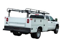 Buyers Products 1501250 Heavy Duty Black Steel Pickup Ladder Rack - (13.5" x 66" x 21-30") - BUY 1501250