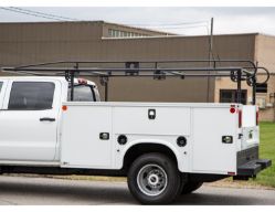 Buyers Products 1501250 Heavy Duty Black Steel Pickup Ladder Rack - (13.5" x 66" x 21-30") - BUY 1501250