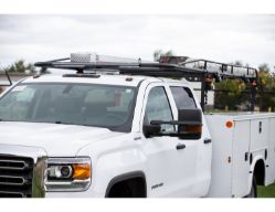Buyers Products 1501250 Heavy Duty Black Steel Pickup Ladder Rack - (13.5" x 66" x 21-30") - BUY 1501250