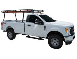 Buyers Products 1501410 Black Powder Coat Aluminum Full Size Ladder Rack - (11.5' x 76-3/8" x 35") - BUY 1501410