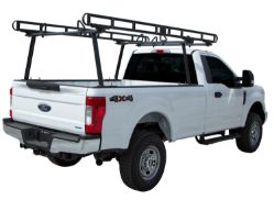 Buyers Products 1501410 Black Powder Coat Aluminum Full Size Ladder Rack - (11.5' x 76-3/8" x 35") - BUY 1501410