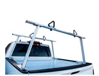 Buyers Products 1501680 Black Powder Coated Aluminum Truck Ladder Rack - (6.5 x 76" x 28") 