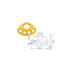 Rotary 16983 4-Hole Rigging Plate 