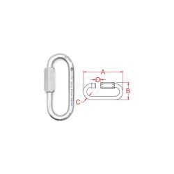 Rotary 16984 Long Oval Quick Link 